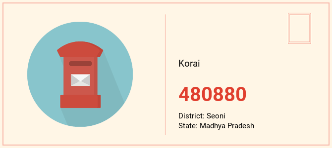 pin code of Korai in Madhya Pradesh