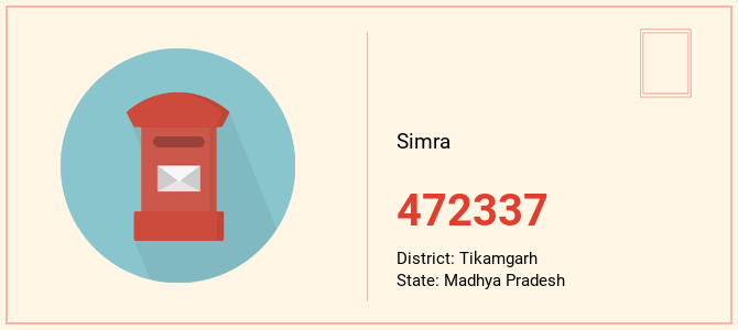 pin code of Simra in Madhya Pradesh