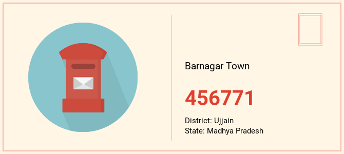 pin code of Barnagar Town in Madhya Pradesh