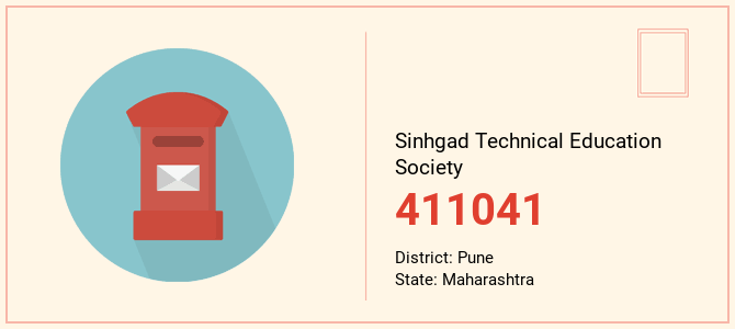 pin code of Sinhgad Technical Education Society in Maharashtra