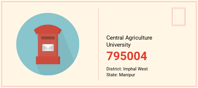 pin code of Central Agriculture University in Manipur