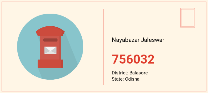 pin code of Nayabazar Jaleswar in Odisha
