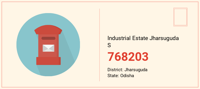 pin code of Industrial Estate Jharsuguda S in Odisha