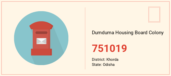 pin code of Dumduma Housing Board Colony in Odisha