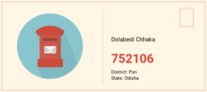 pin code of Dolabedi Chhaka in Odisha