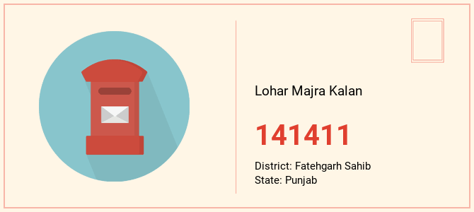 pin code of Lohar Majra Kalan in Punjab