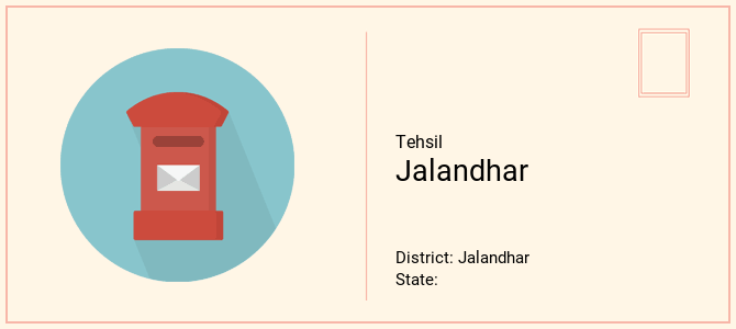 Jalandhar tehsil pin code list in Jalandhar district