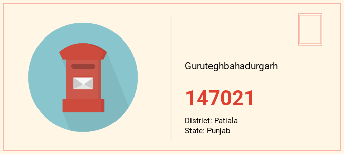 pin code of Guruteghbahadurgarh in Punjab