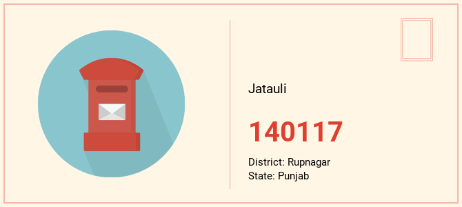 pin code of Jatauli in Punjab