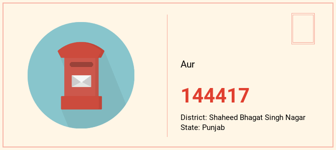 pin code of Aur in Punjab