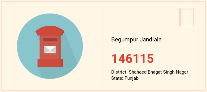 pin code of Begumpur Jandiala in Punjab