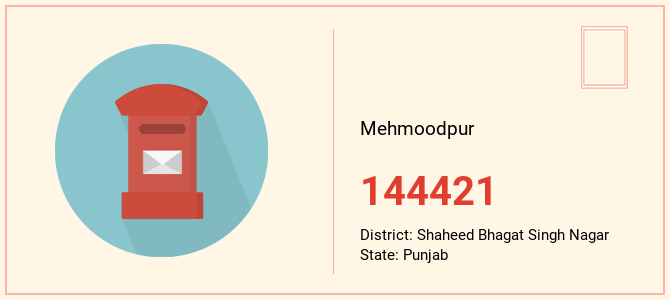 pin code of Mehmoodpur in Punjab
