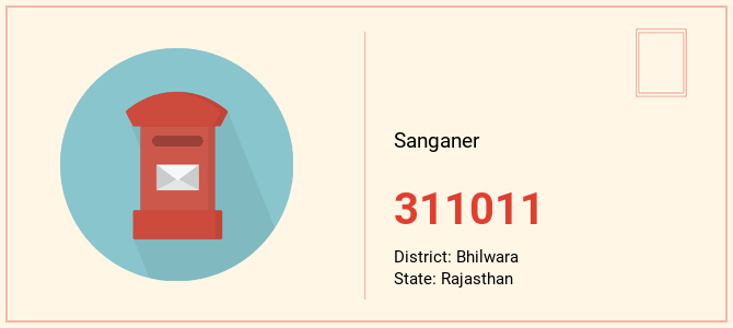 pin code of Sanganer in Rajasthan