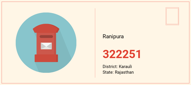 pin code of Ranipura in Rajasthan