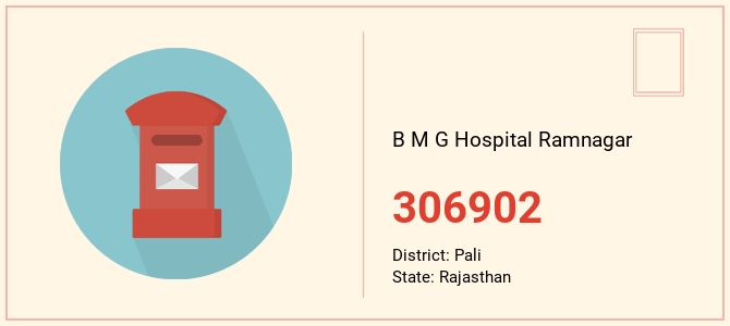 pin code of B M G Hospital Ramnagar in Rajasthan