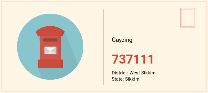 pin code of Gayzing in Sikkim