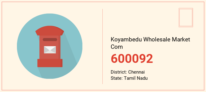 pin code of Koyambedu Wholesale Market Com in Tamil Nadu