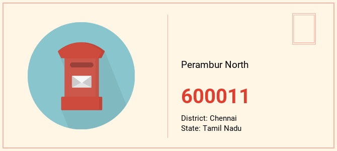 pin code of Perambur North in Tamil Nadu