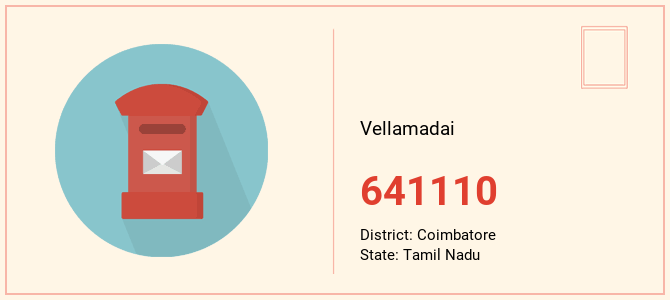 pin code of Vellamadai in Tamil Nadu