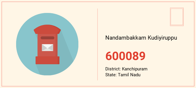 pin code of Nandambakkam Kudiyiruppu in Tamil Nadu