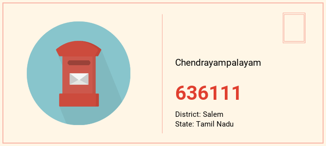 pin code of Chendrayampalayam in Tamil Nadu