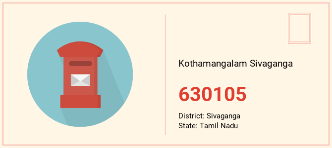 pin code of Kothamangalam Sivaganga in Tamil Nadu