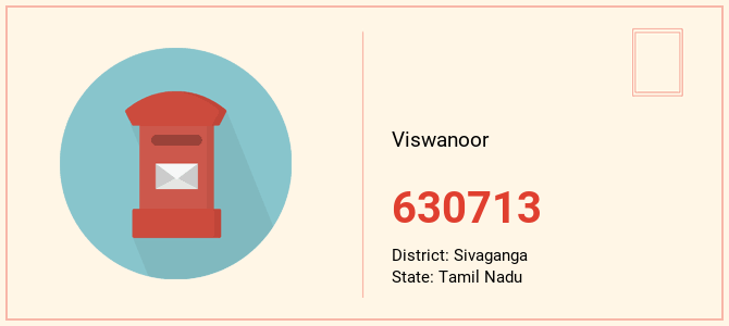 pin code of Viswanoor in Tamil Nadu