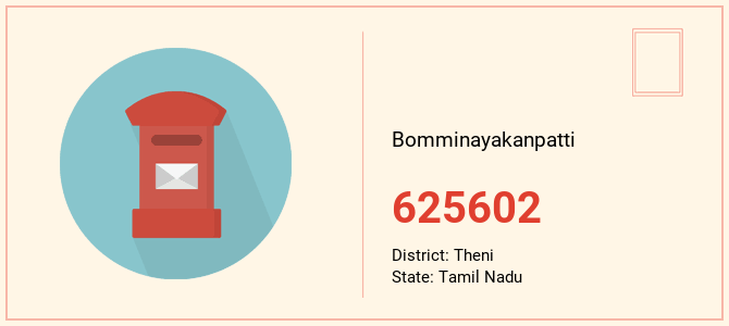 pin code of Bomminayakanpatti in Tamil Nadu