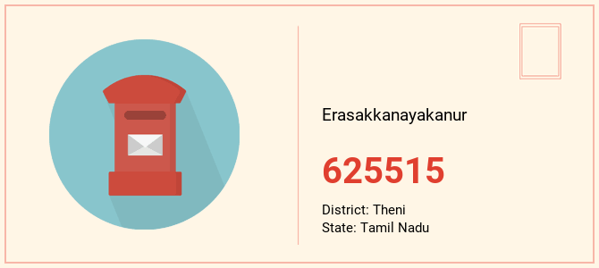 pin code of Erasakkanayakanur in Tamil Nadu