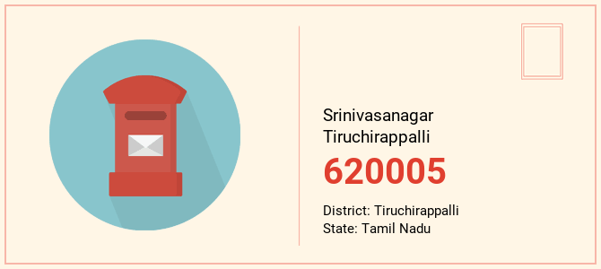 pin code of Srinivasanagar Tiruchirappalli in Tamil Nadu