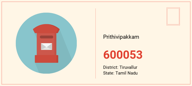 pin code of Prithivipakkam in Tamil Nadu