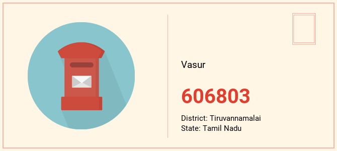 pin code of Vasur in Tamil Nadu