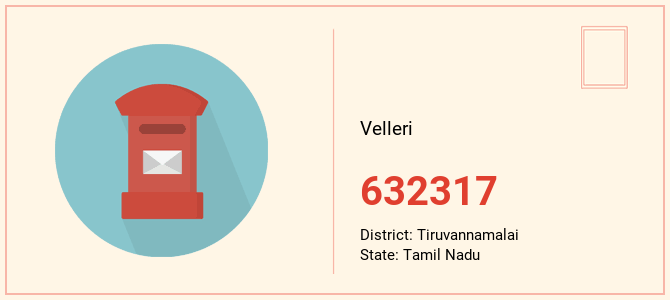 pin code of Velleri in Tamil Nadu