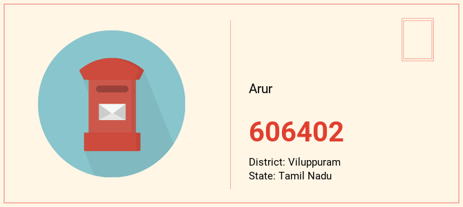pin code of Arur in Tamil Nadu