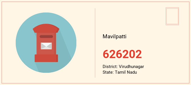 pin code of Mavilpatti in Tamil Nadu