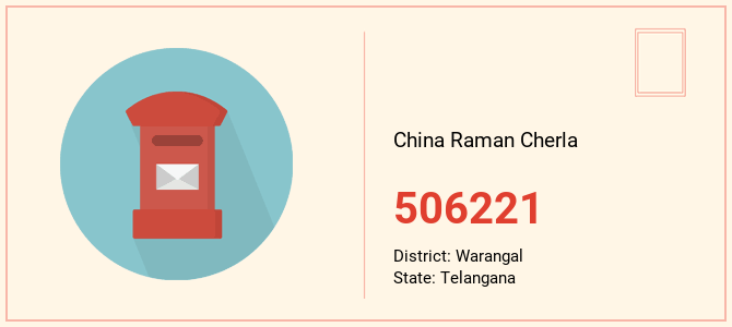 pin code of China Raman Cherla in Telangana