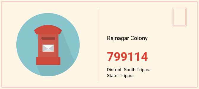 pin code of Rajnagar Colony in Tripura