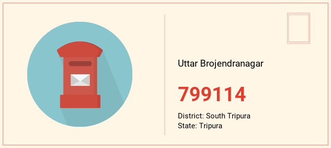 pin code of Uttar Brojendranagar in Tripura