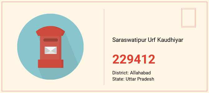 pin code of Saraswatipur Urf Kaudhiyar in Uttar Pradesh