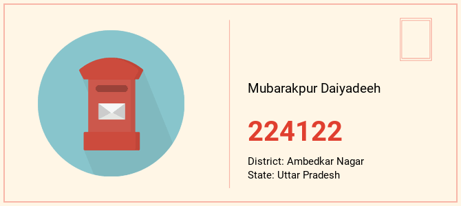 pin code of Mubarakpur Daiyadeeh in Uttar Pradesh
