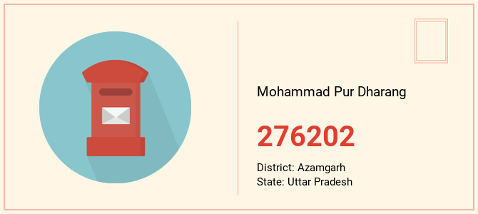 pin code of Mohammad Pur Dharang in Uttar Pradesh