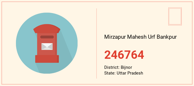 pin code of Mirzapur Mahesh Urf Bankpur in Uttar Pradesh