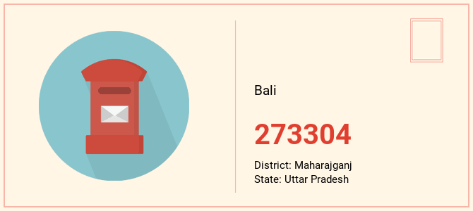 pin code of Bali in Uttar Pradesh