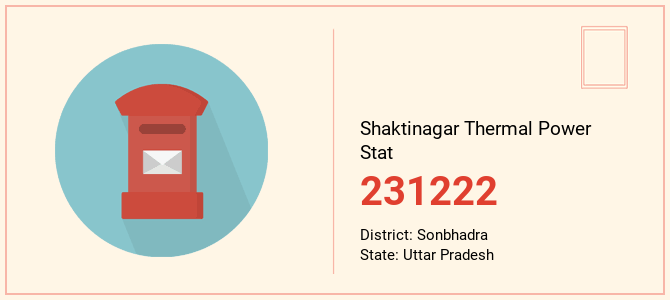 pin code of Shaktinagar Thermal Power Stat in Uttar Pradesh