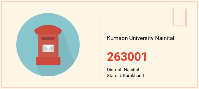 pin code of Kumaon University Nainital in Uttarakhand