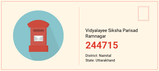 pin code of Vidyalayee Siksha Parisad Ramnagar in Uttarakhand