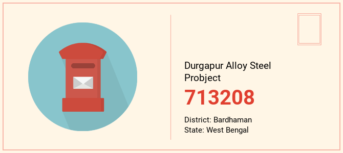 pin code of Durgapur Alloy Steel Probject in West Bengal