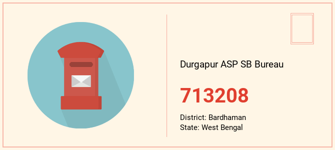 pin code of Durgapur ASP SB Bureau in West Bengal