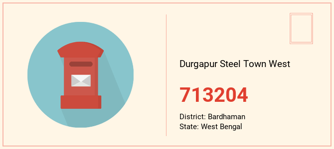 pin code of Durgapur Steel Town West in West Bengal