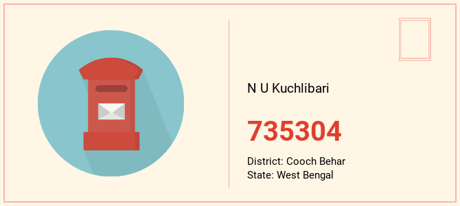 pin code of N U Kuchlibari in West Bengal